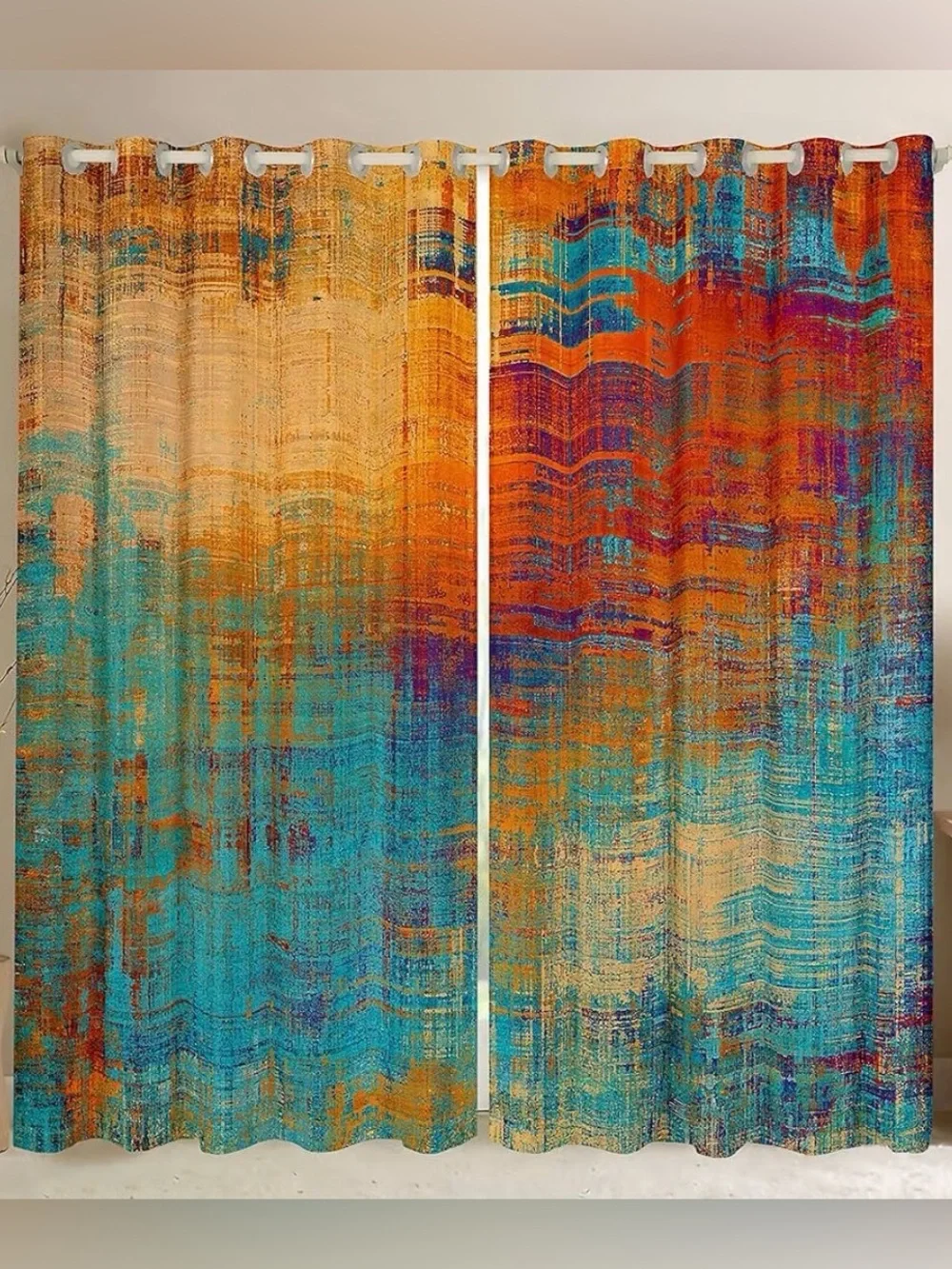 Blackout Curtains NEW Two Colorful Panels Each 42” x 84”